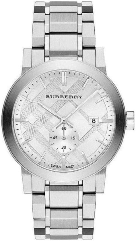 burberry watch bu9900|Burberry BU9900 42mm Silver Steel Bracelet & Case Anti .